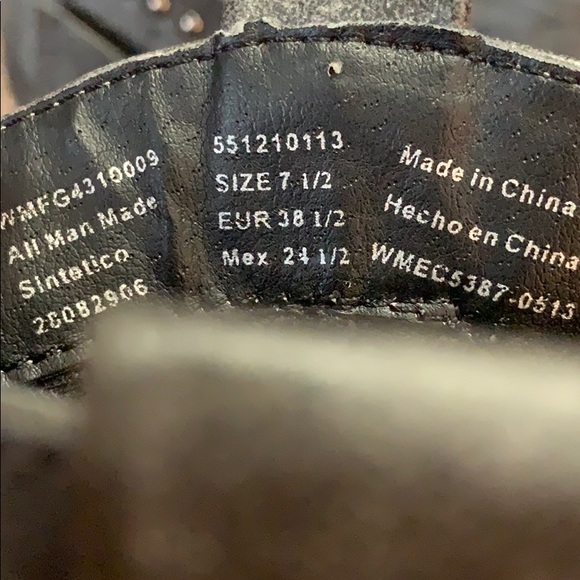 Size 7.5 Faded Glory Ankle Boots. - Picture 3 of 5